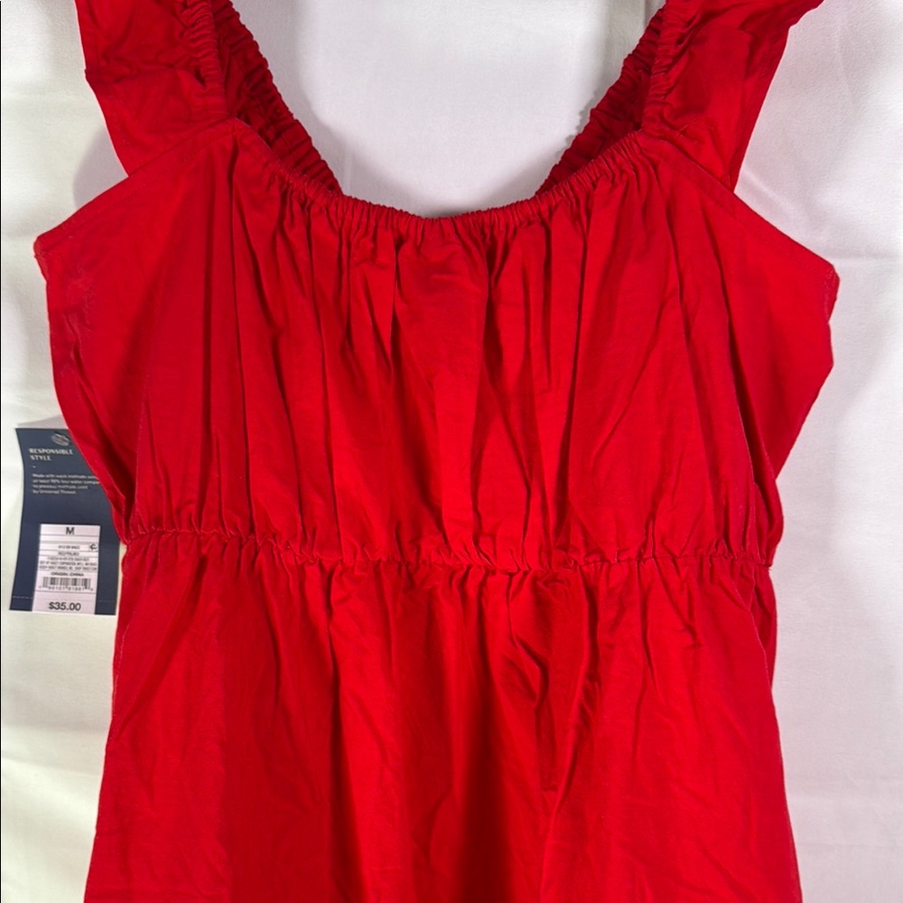 Universal Thread Red Ruffled Smocked Maxi Dress - Picture 12 of 15